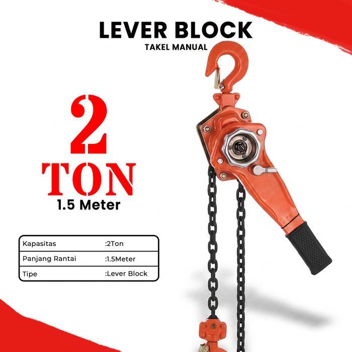 Aoge Lever Block 1T, 2T, 3T Dan 6T (1.5 Meter)