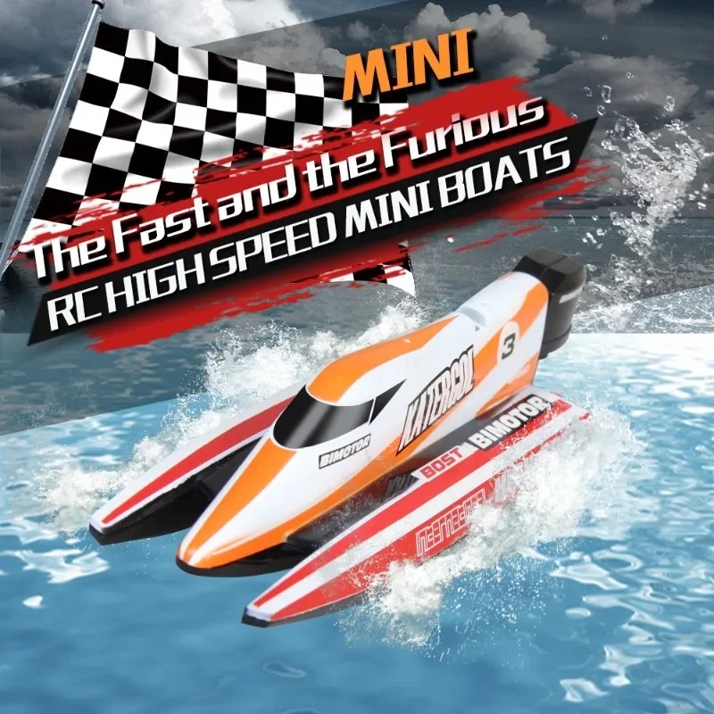 Pankeda 3313 2.4Ghz Mini RC Boat Radio Control F1 Racing Boat Rechargeable Ship RTR Gift Box