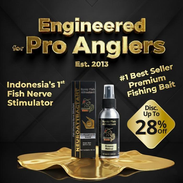 PROMO Neuroattractant Spray Always Strike - Fish Attractant Bukan Essen Mancing Ikan Mas Nila