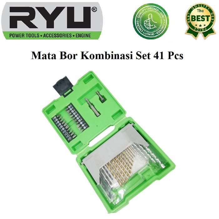 TERLARIS Ryu Mata Bor Set 41 Pc / Mata Bor Kombinasi Set 41 Pcs / Mata Bor Besi
