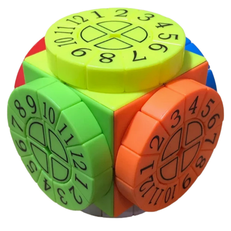 ZCUBE Time Machine Arabic numbers Cube Time Machine Roman numbers Magic Cube Professional Puzzle