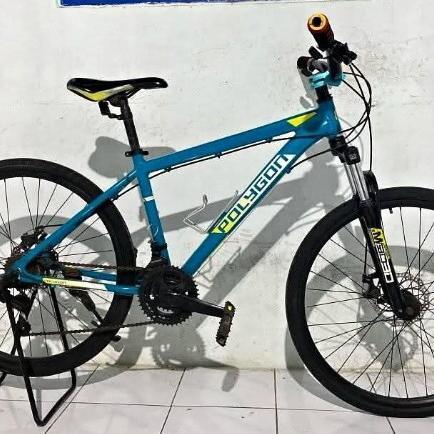 sepeda mtb polygon monarch 4 four uk 26 aloy second baik