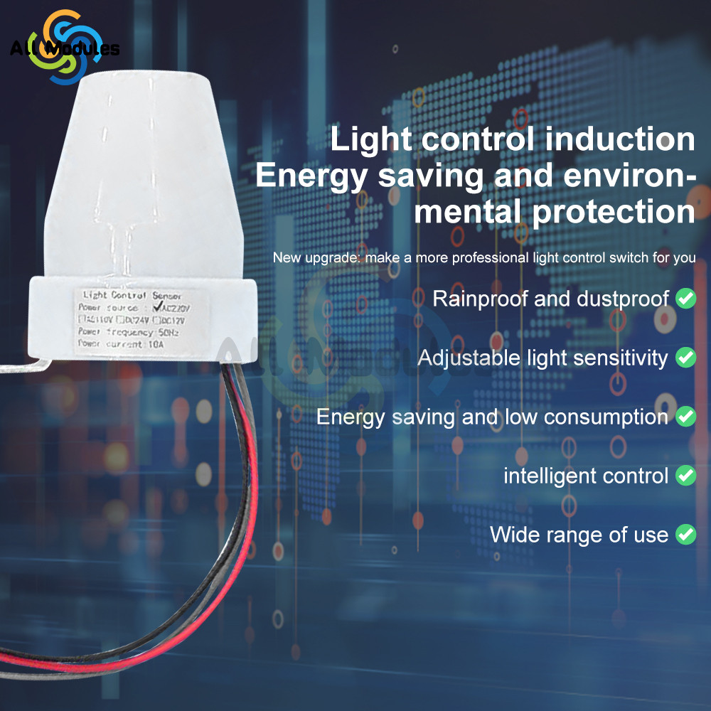 Automatic On Off Adjustable Street Light Photoswitch Photocell Sensor Switch Photo Control Sensor