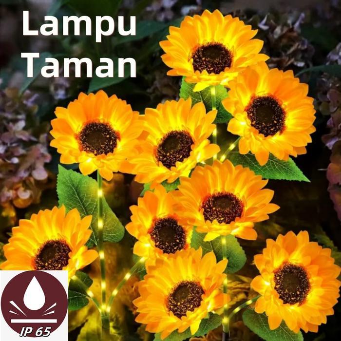 Lampu Led Surya TenagaSurya LampuBunga matahari Lampu Taman Tenaga Surya Lampu Lansekap Taman Luar