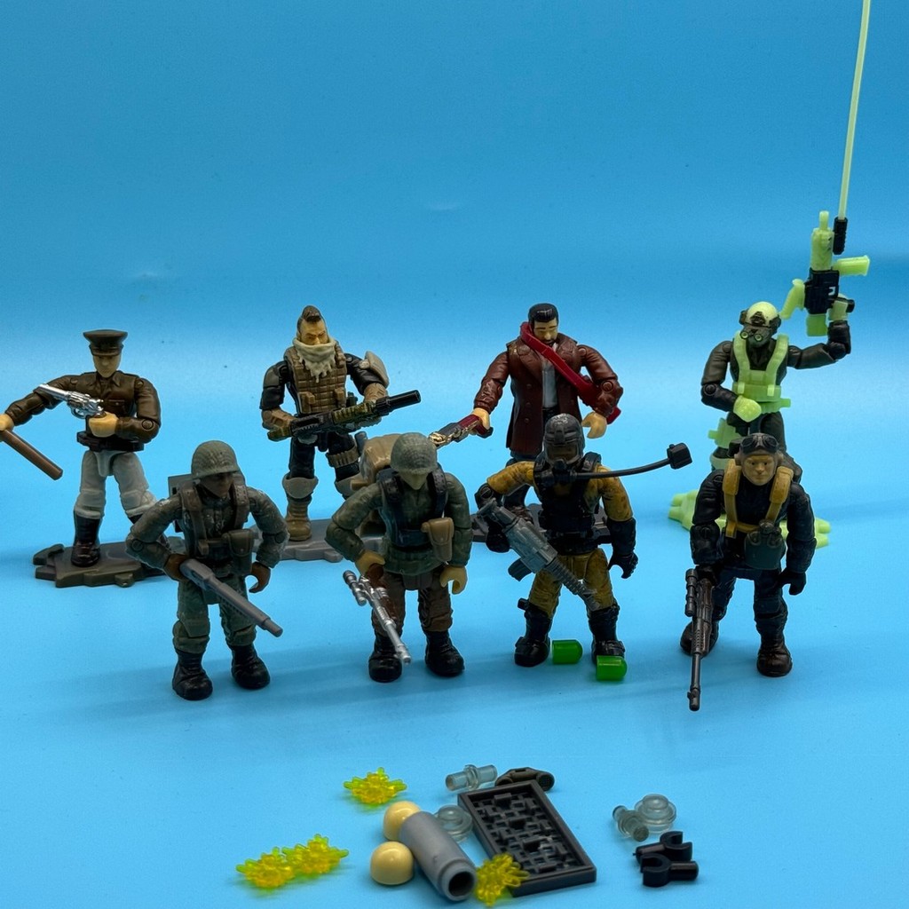 Mega Construx Call of Duty COD WWII UNSC Shadow Soldier Jungle Hazmat Tech Soldier Urban Diego