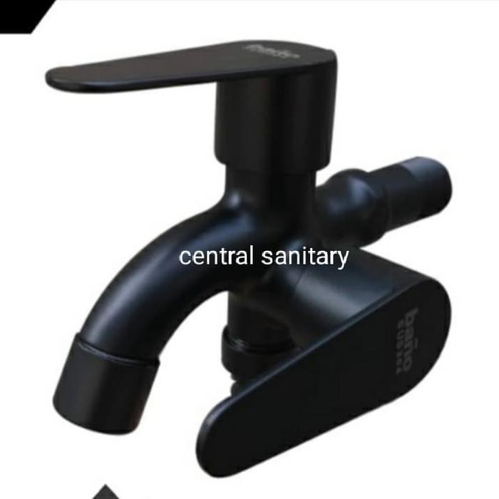 Eixo - Kran Cabang Shower Black Hitam Keran Shower Kamar Mandi Stainless