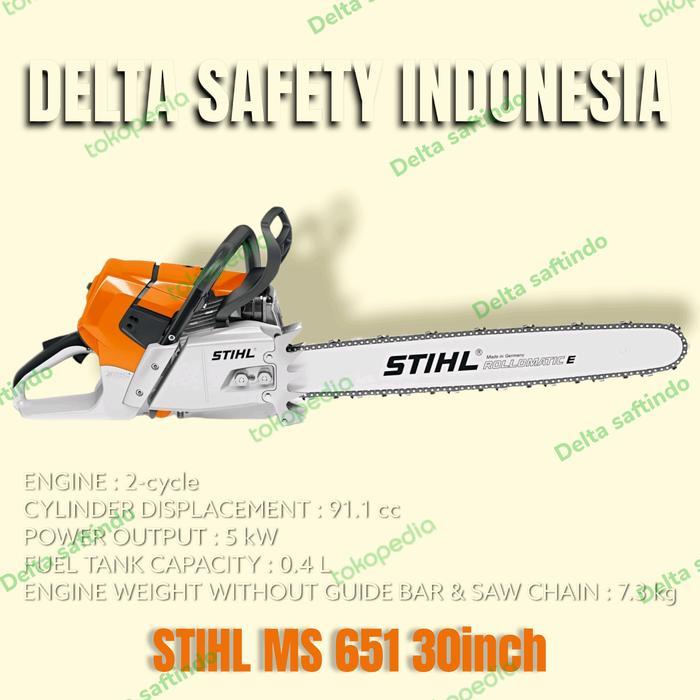 Ready New Chain Saw Stihl Ms 651 30 inch Chainsaw Mesin Potong Kayu Original