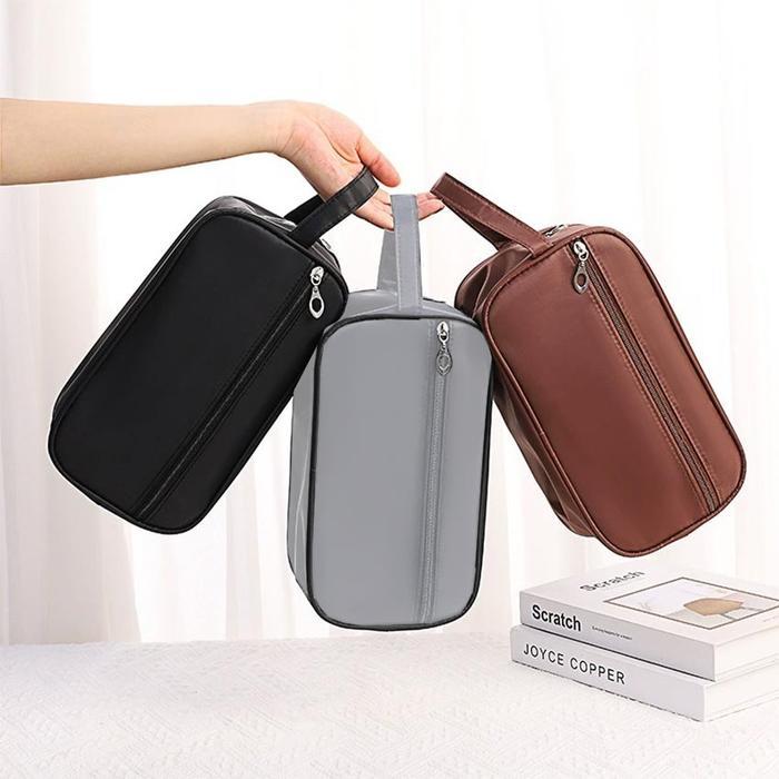 Washbag Pria Travel Toiletry Bag Tas Pouch Penyimpanan Sabun Mandi Kosmetik Waterproof Organizer