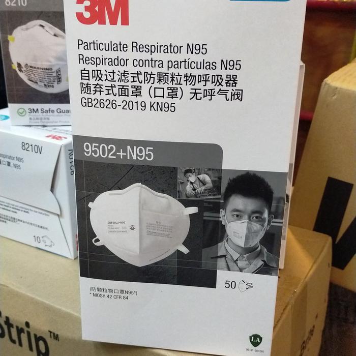 Masker Medis 3M N95 9502+ Masker headloop isi 50pcs Original 3M Masker