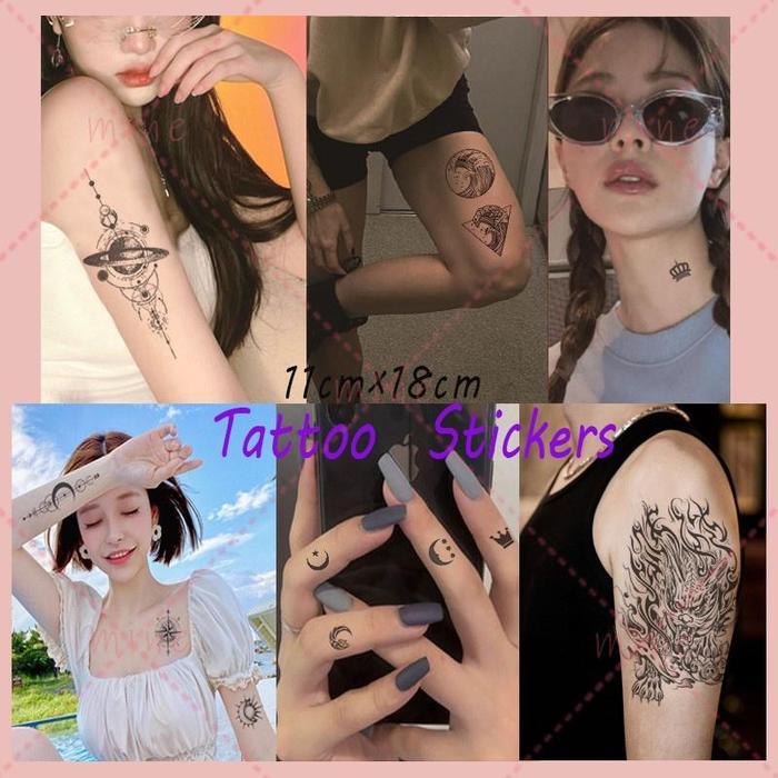 Terlaris Stiker tato temporer tahan air, tato palsu tahan lama 15 hari, tato temporer, tato kaki