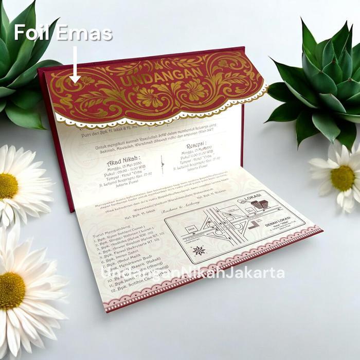 Blangko Undangan Kosong Pernikahan Erba Kartu BLANKO Simple HC-9915 - 100 pcs