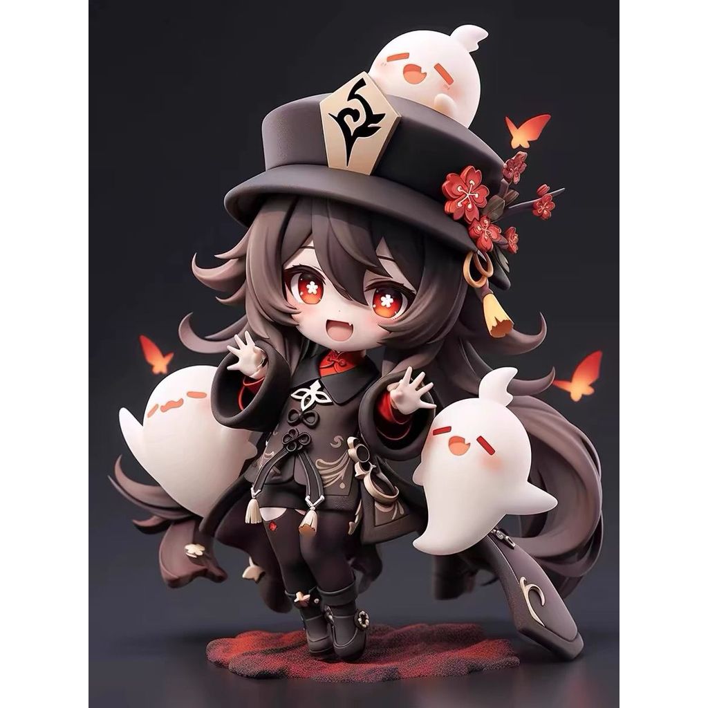 17m Hu Tao Ganyu Pv ute Girl Anime haraters olletion Desktop Display Gift Toys