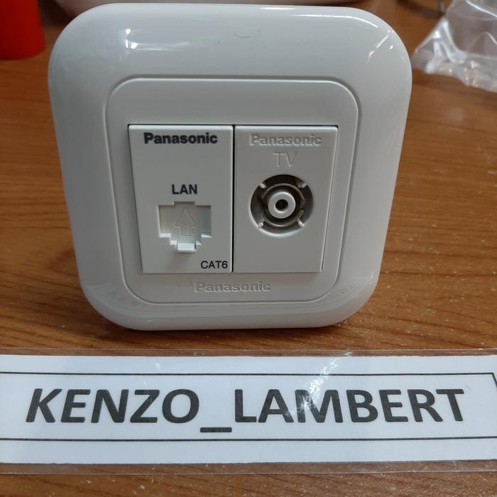 Outlet data cat 6 panasonic + TV panasonic / panasonic