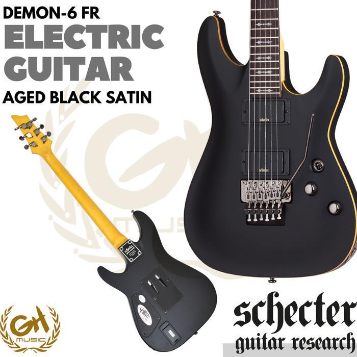 SCHECTER DEMON 6 FR ELECTRIC GUITAR - GITAR ELEKTRIK - ABS