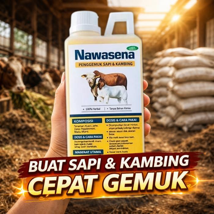 Nawasena Penggemuk Ternak Super Cepat Sapi & Kambing Langsung Gemuk