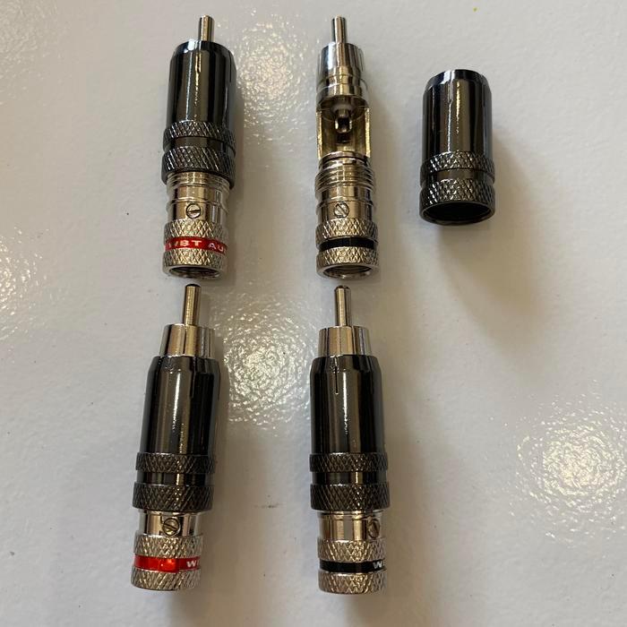 TERLARIS JACK RCA MODEL WBT LOCKING PER 4 PCS , RCA PLUG WBT