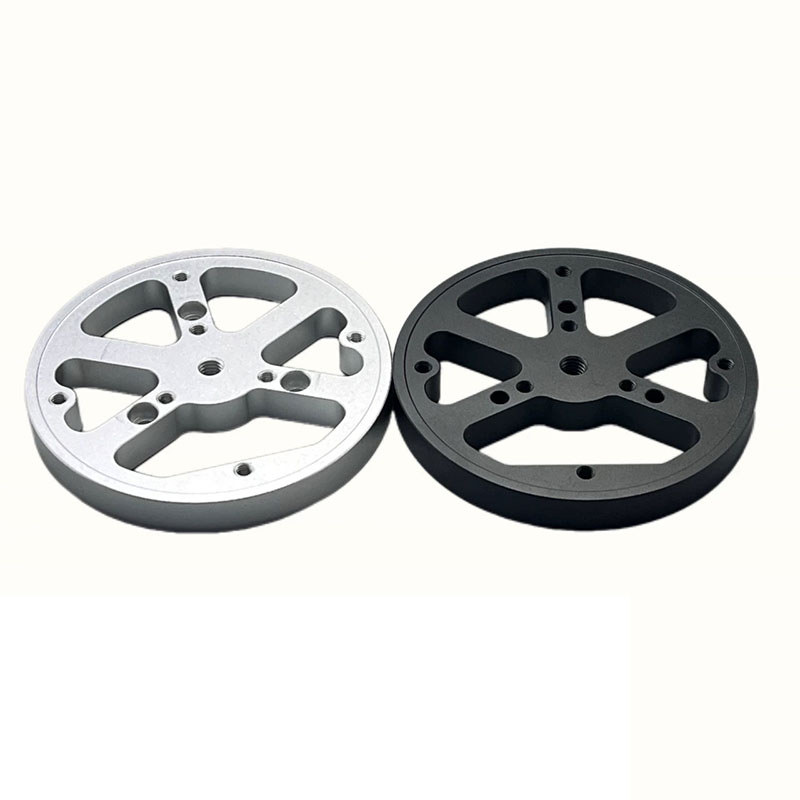 OPTICAL EQUATORIAL MOUNT ADAPTER PLATE BLACK/SILVER COLOR RANDOMLY SUPPORTS EQ3EQ5 AND SUPPORTS 3/8