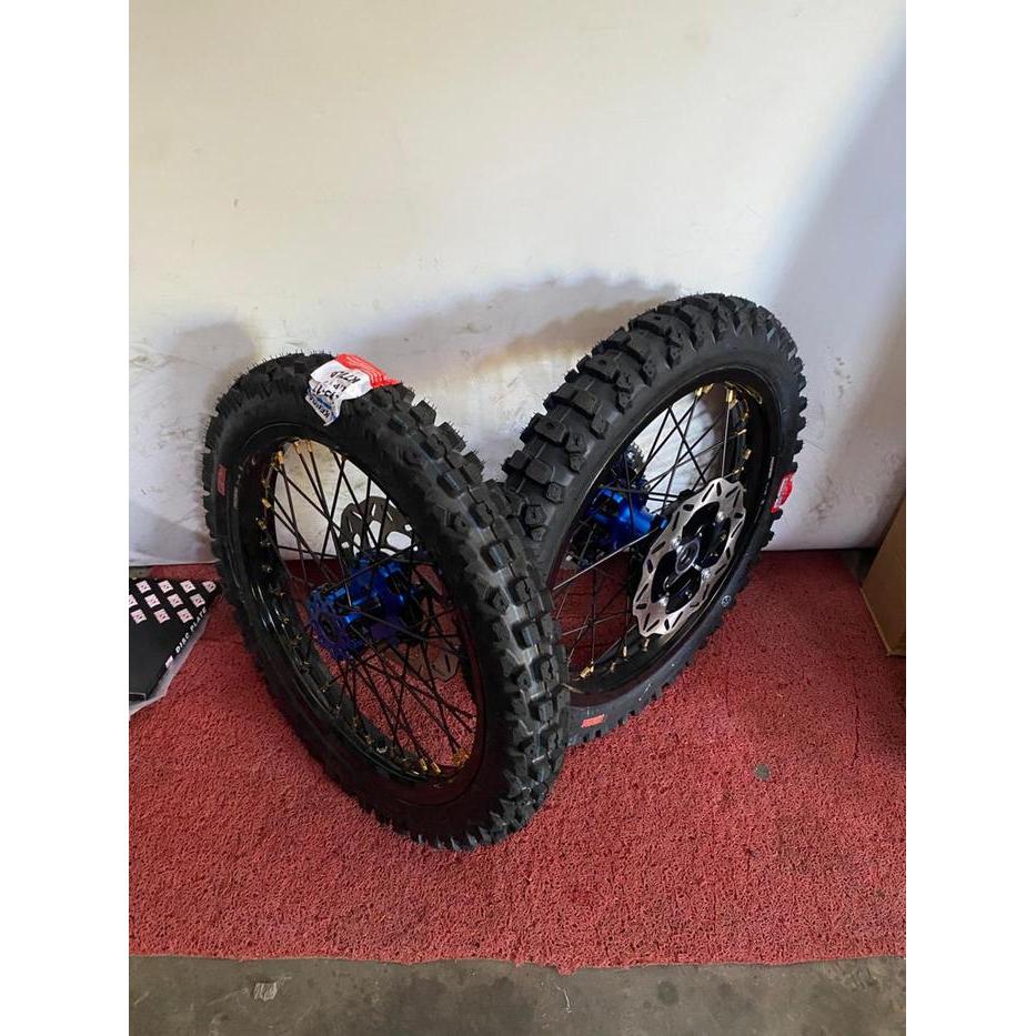 Wheelset Velg Roda Trabas/Trails Set Velg RBT CRF 150L Velg Rossi Ring 17 Ban Kenda Trabas Bonus Pir