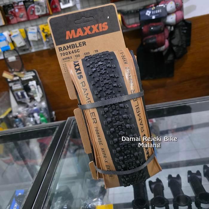 Promo Ban luar gravel Maxxis Rambler 700x38c 700x40c 700x45c skinwall tanwall Terlaris