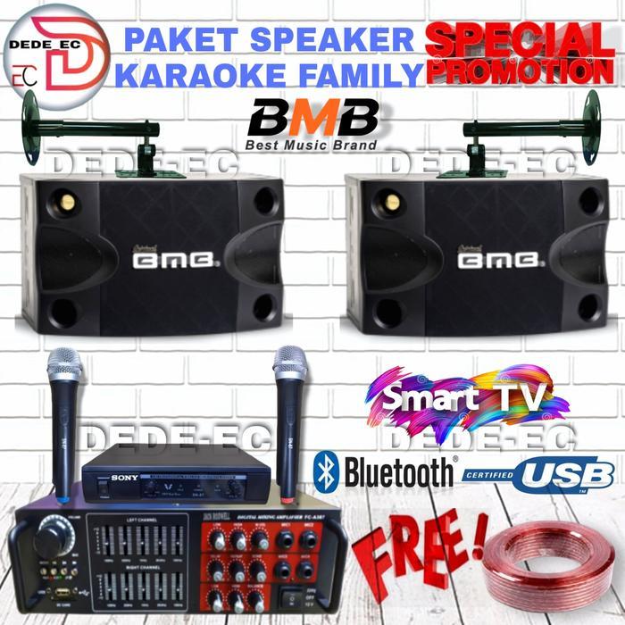 Paket Sound System Karaoke BMB 8 inch Speaker Bmb cs 252 V (siap pakai)