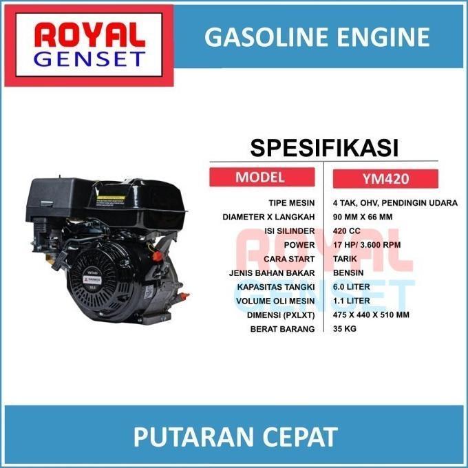 Mesin Penggerak Bensin Gx420 Yamamoto Black - YM420