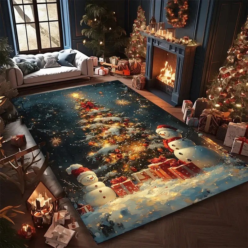 1PC Pohon Natal, Santa Claus,Tahun Baru Dongeng Toko Karpet Karpet untuk Rumah kamar Tidur di Sofa K