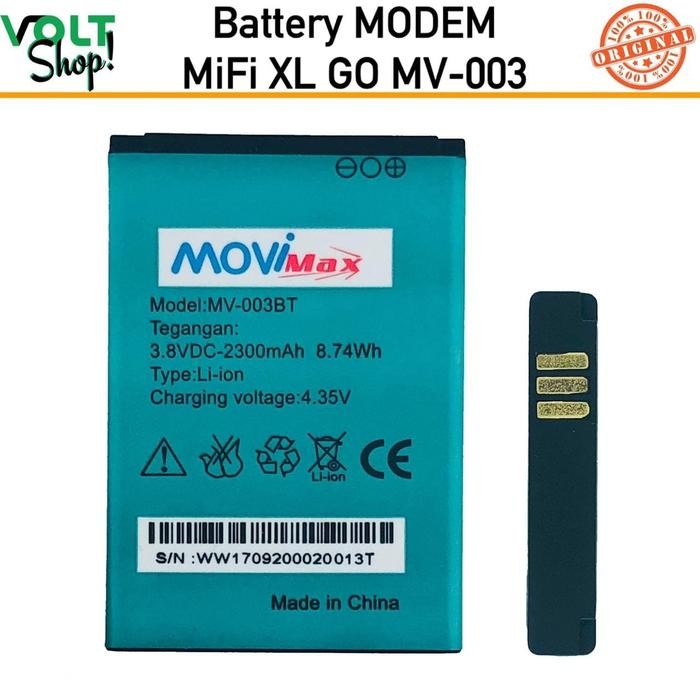 Ready Baterai Battery Mifi Movimax MV003 XL Go ORIGINAL (2300 mAh)