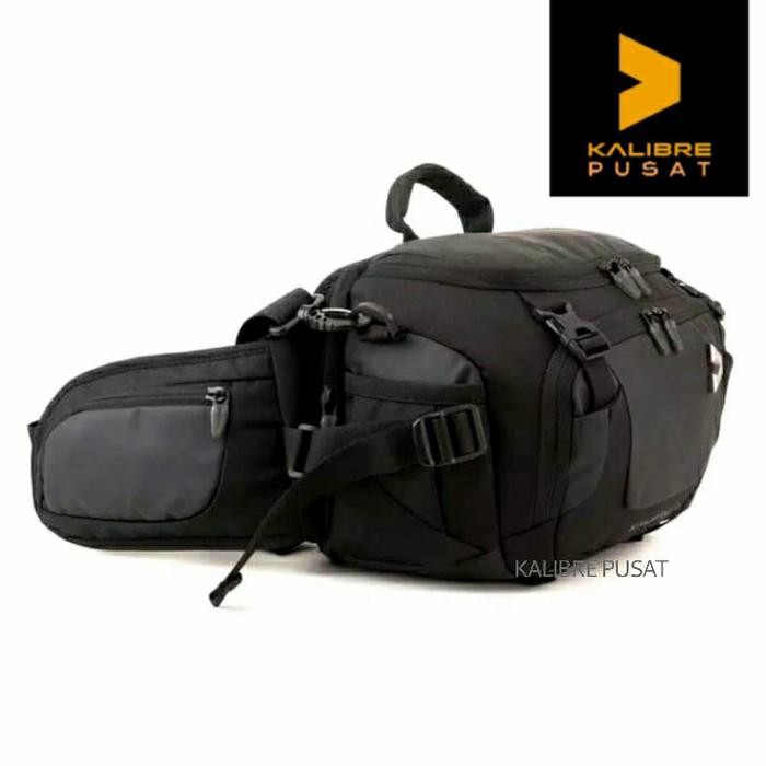 Bagus Kalibre Waist Bag Obscura 9L Hitam Original Tas Selempang Kalibre Obscura Tas Pinggang Obscura