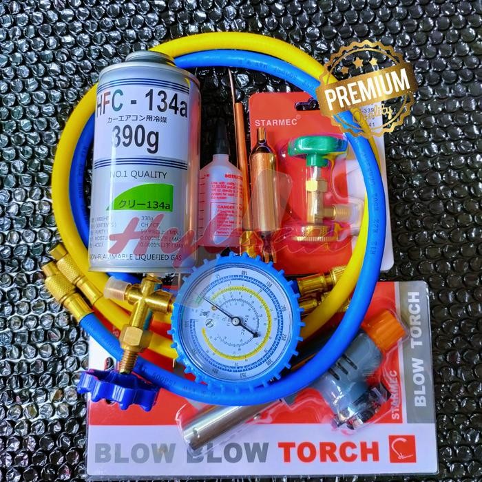 Ready Paket Pengisian freon Kulkas R134a komplit