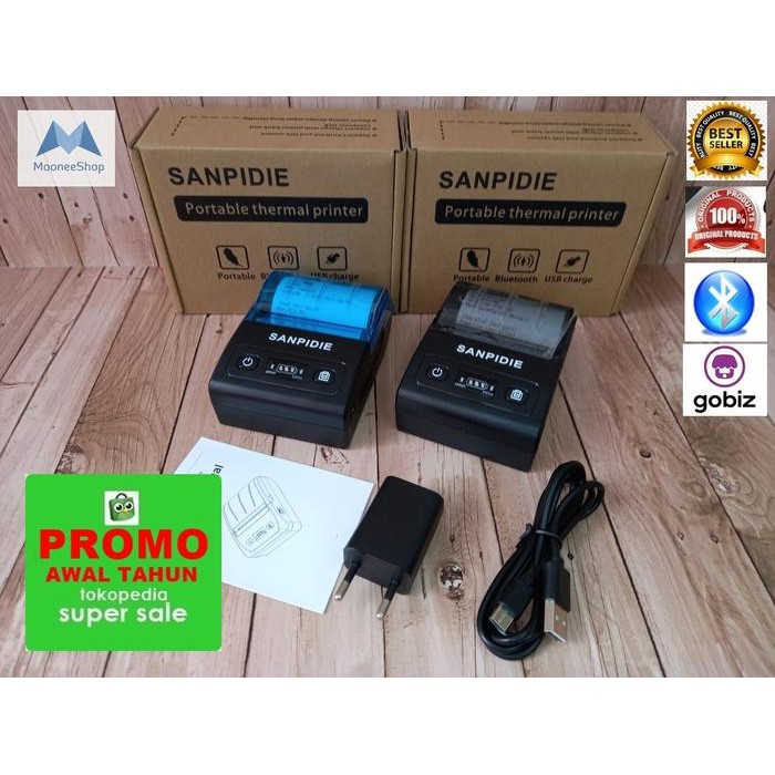 Ready Mobile Printer Bluetooth Mini Tipe 582 Printer Thermal Printer 58MM