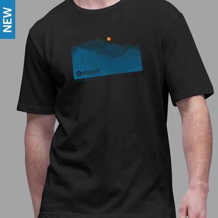 Pinnacle Pro Official T-Shirt Mountain Raster - Black