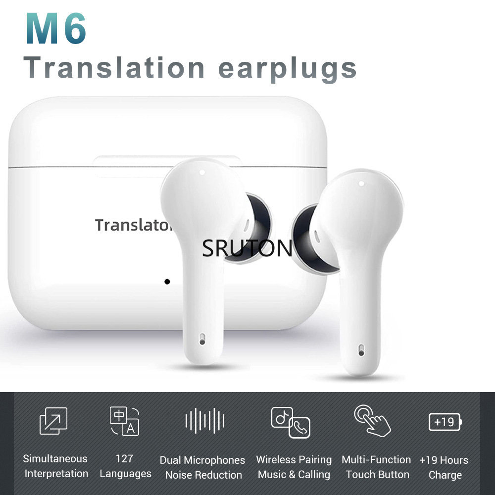 Translation headset Multi language real-time translation Intelligent voice translator WirelessBlueto