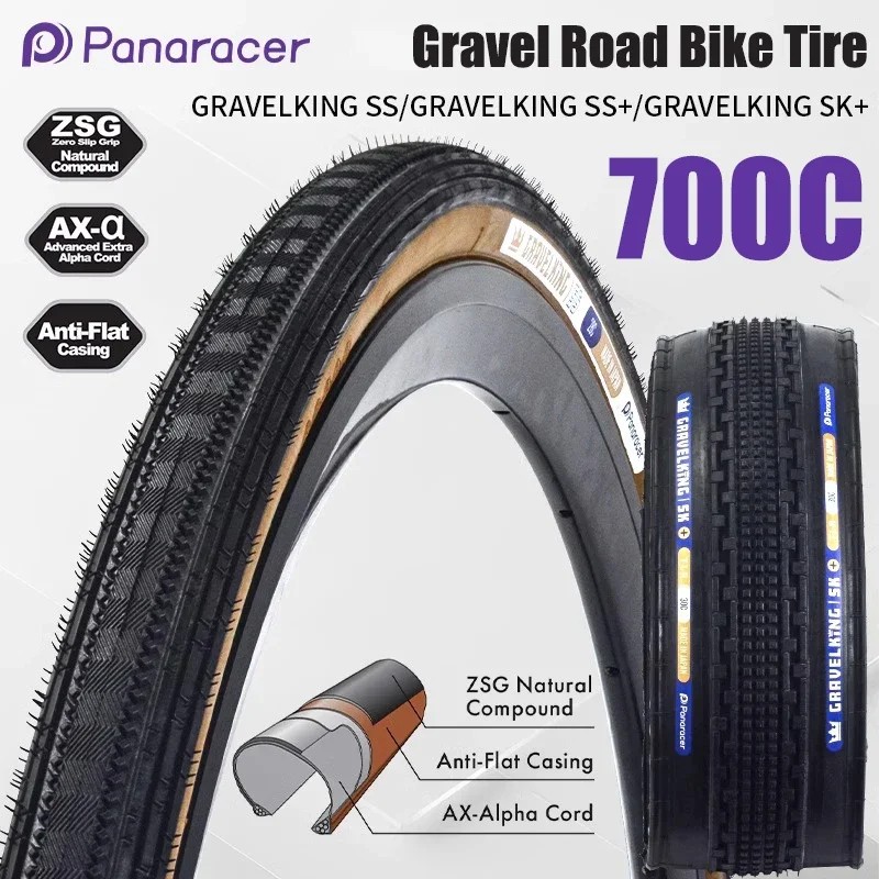 Panaracer Original GravelKing SS KS 700x28C 700x30C Folding Tire for Road Gravel Bike Tire Off-road