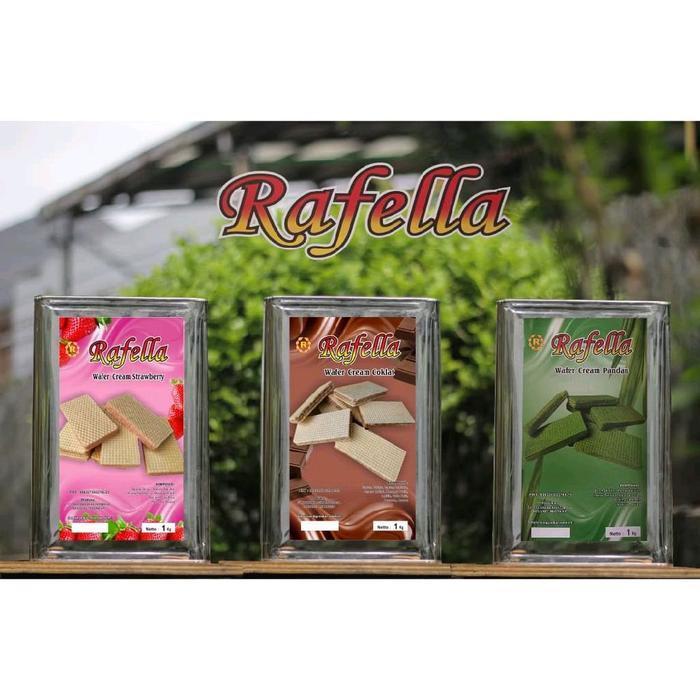 Wafer Balok Rafella Blek/Kaleng berat 1 KG (ada 3 Varian Rasa)