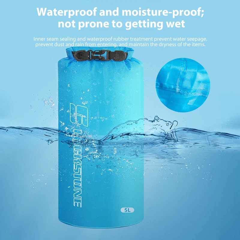 3/5/8/12/15/25/35/75L Portable Waterproof Dry Bag Sack Ultralight Swimming Storage Bags Rafting