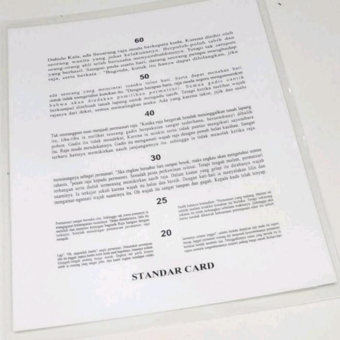 abmg- Kartu Jaeger/Reading Card