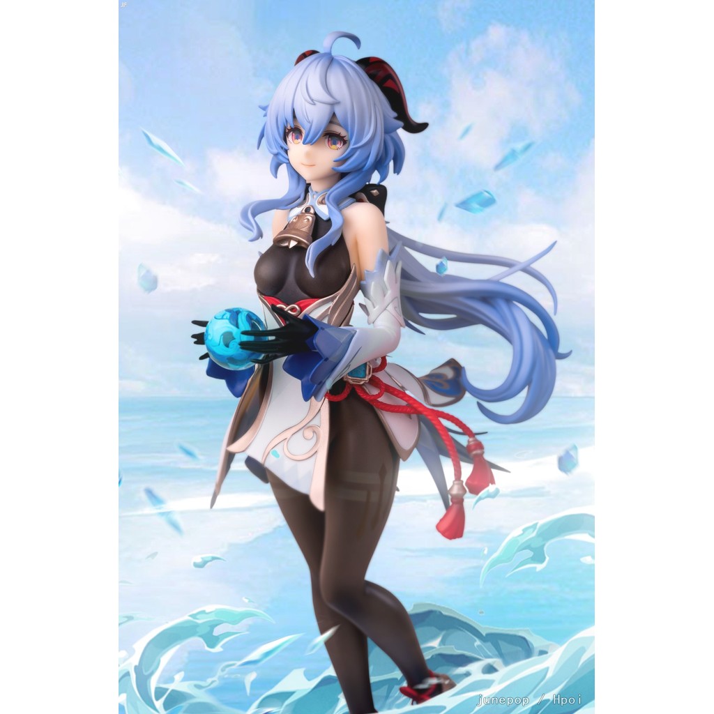 23CM Genshin Impact Anime Figure Ganyu Plenilune Gaze Ver PVC Action Figure Cute Figurine Model Doll