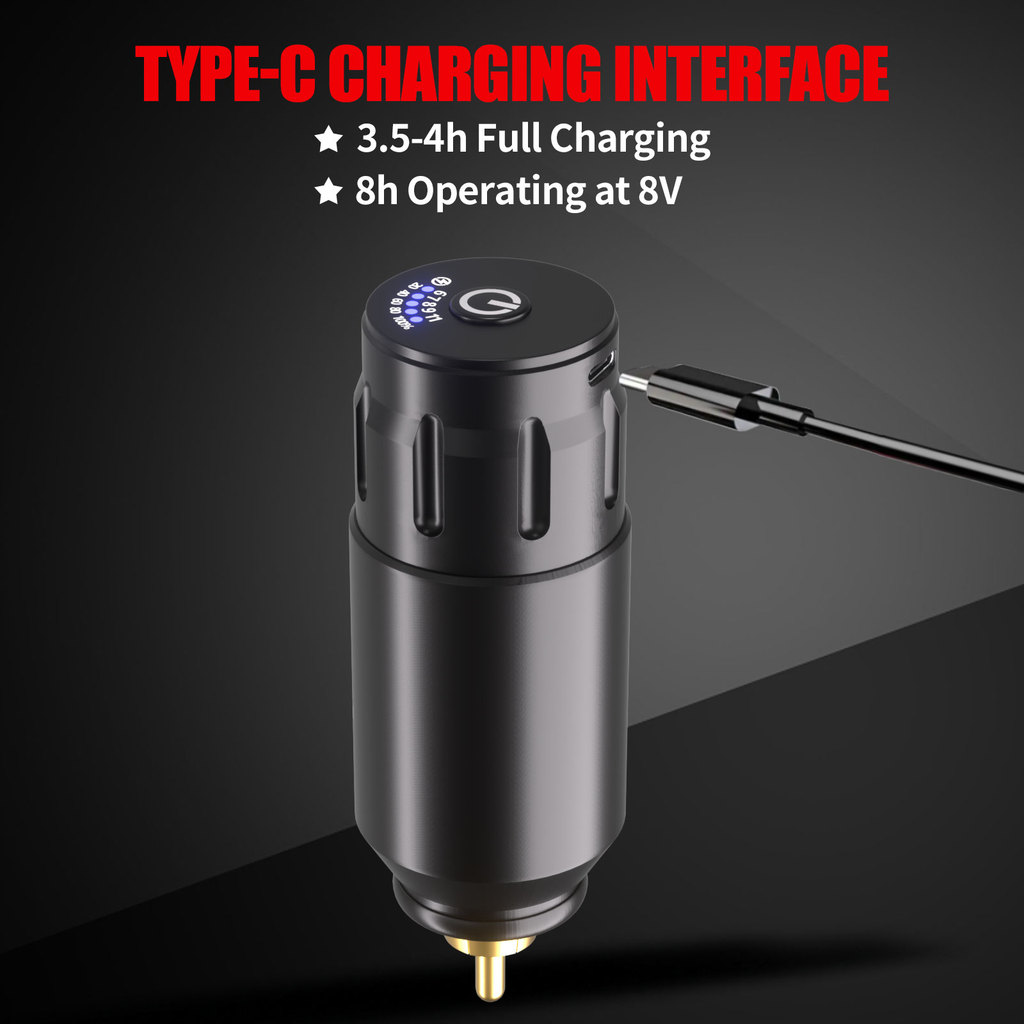 Tattoo Pen Kit with RCA Interface Wireless Tattoo Power Interface Tatto Kit Tattoo Gun Kit Tattoo Ro