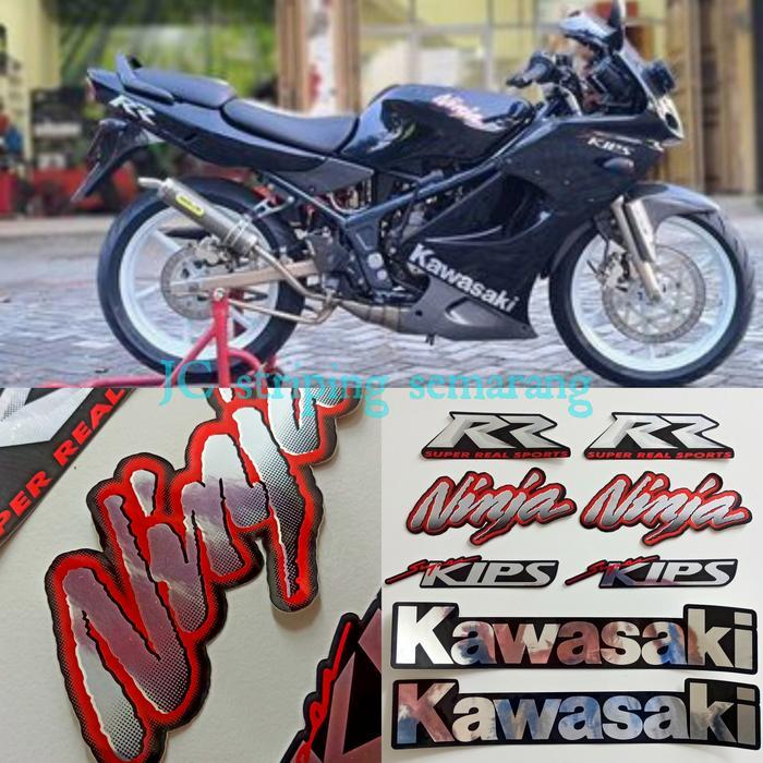 Striping Ninja Rr 2009 Hitam Chrome