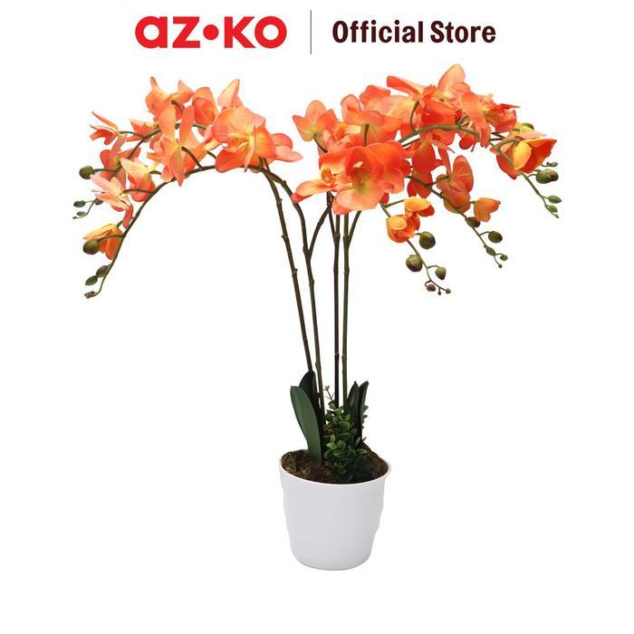 ARTHOME 60 CM BUNGA ARTIFISIAL ORCHID - ORANGE