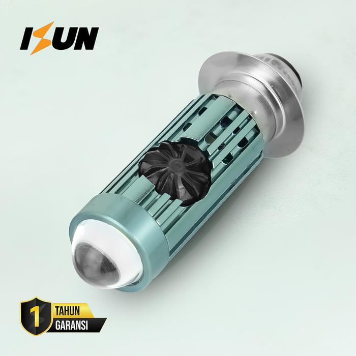 Isun Lampu Led Utama Motor H6 Laser Gun P15D-25 Kipas Demon Rgb 9-80V -Gratisongkir