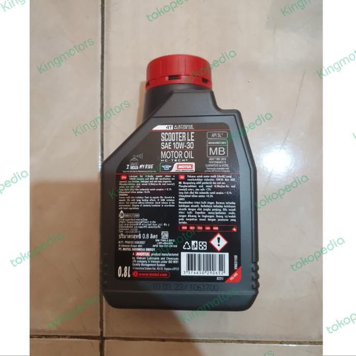 Khusus Grab Motul Scooter Le 10W-30 0.8L