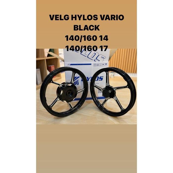 Terbaru VELG HYLOS HONDA VARIO 125 150 NEW BLACK RIM FG511 RING 14 DAN RING 17 MODEL ENKEI /VELG