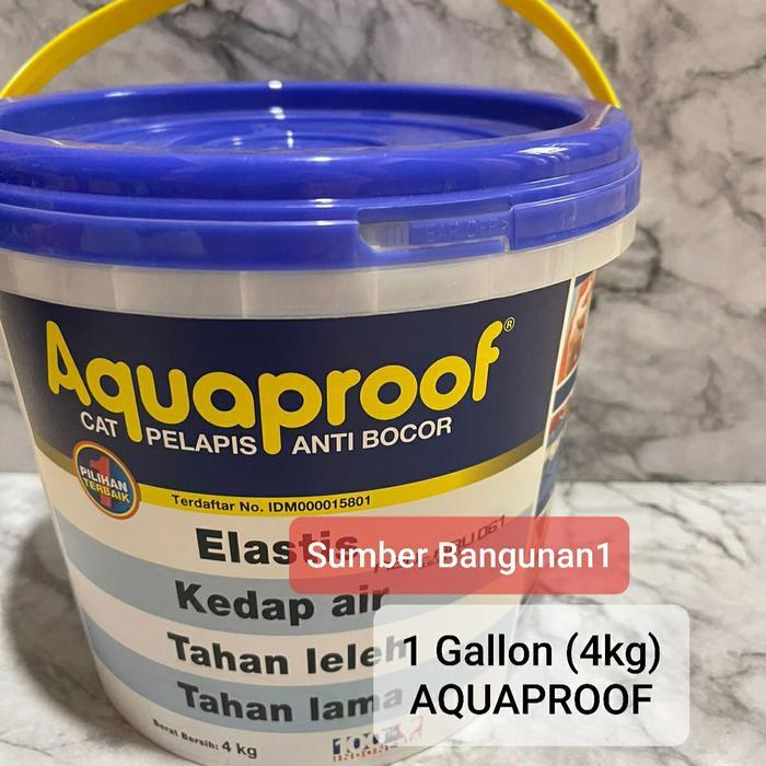 Aquaproof 4 Kg Warna Abu Merah Putih Hitam 1 Gallon Pelapis Anti Bocor
