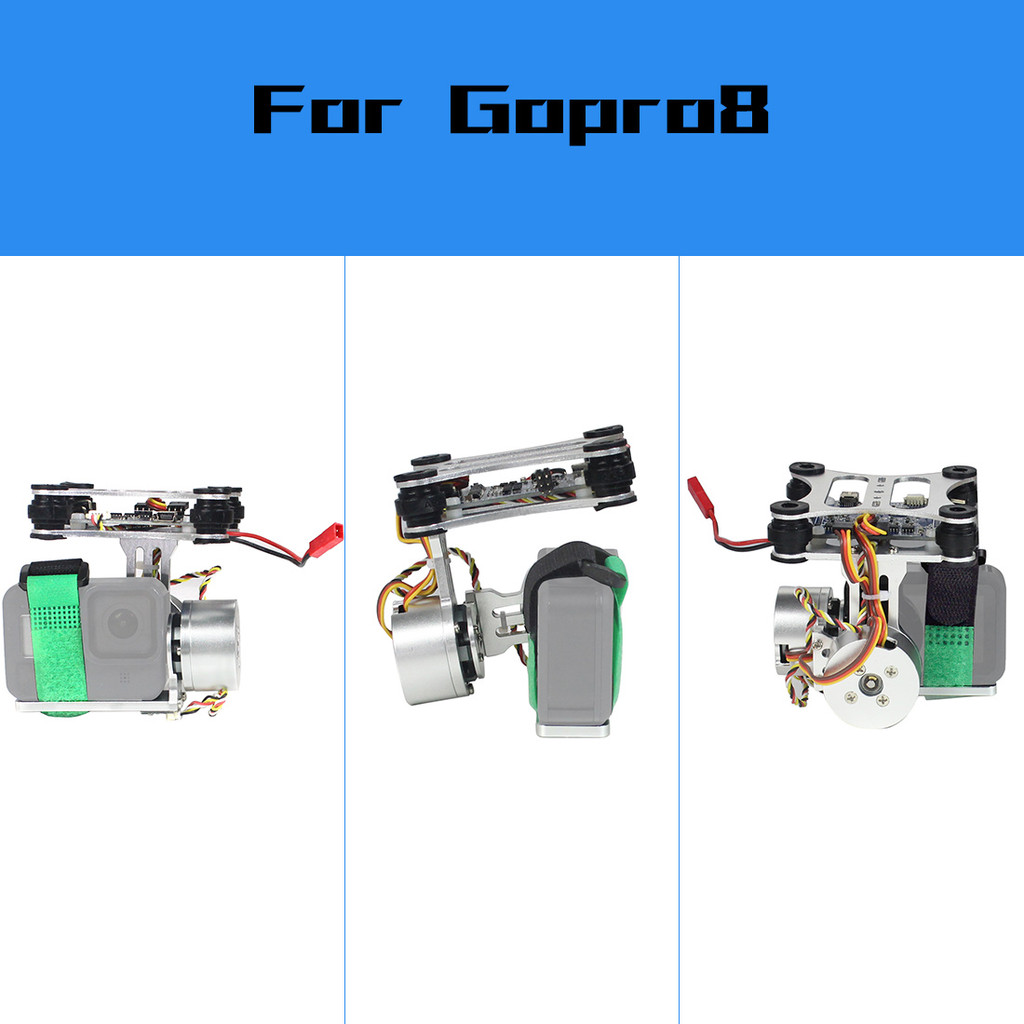 ALUMINUM 2-AXIS BRUSHLESS GIMBAL CAMERA MOUNT CONTROLLER FOR GOPRO 3 4 5 6 7 8 SJCAM YI FOR OSMO