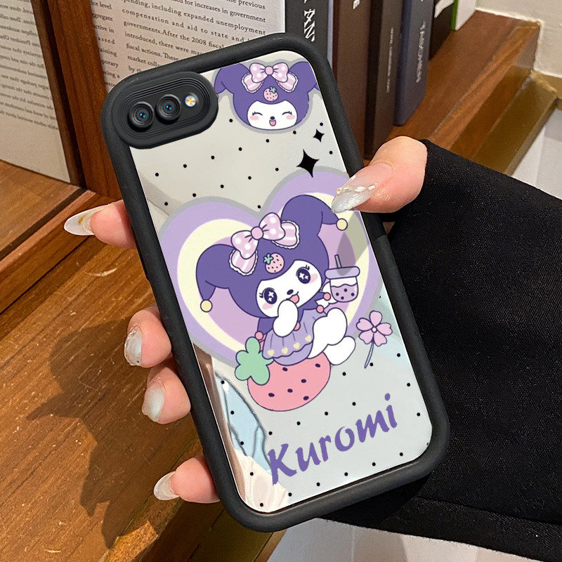 Casing Hp Realme C2 Realme C2s OPPO A1K Case HP Casing pola Anime Hitam Keren Kesing Kasing cermin C