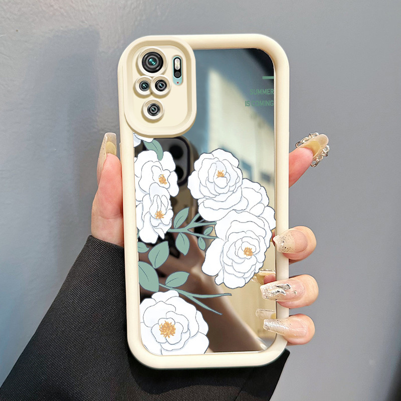 Casing Hp Xiaomi Redmi Note 10 Redmi Note 10s Redmi Note 10 Pro POCO M5s Case HP Casing pola Bunga T