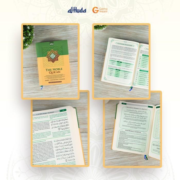 Sedia The Noble Qur'an - Al-Quran Bahasa Arab dengan Terjemahan Indonesia dan Inggris - AlQuran