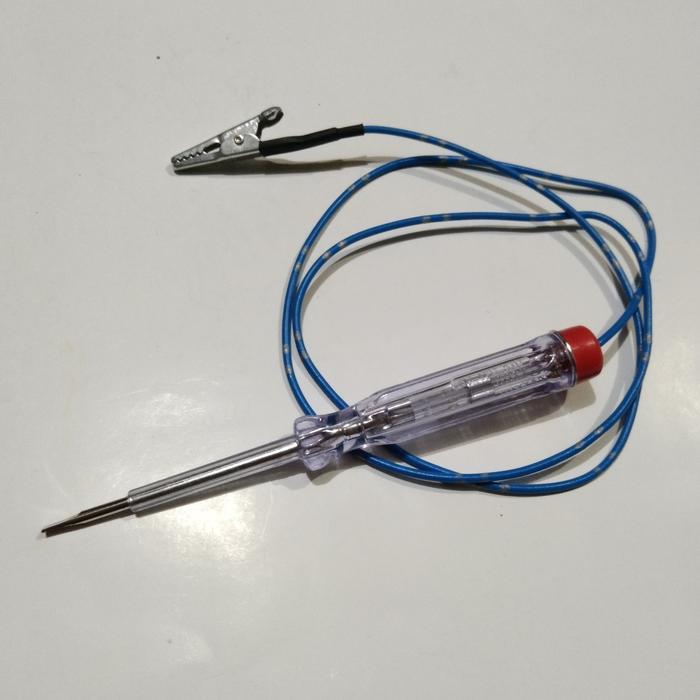 Tespen kabel aki DC/ obeng tespen kabel 6 volt,12 volt,24 volt