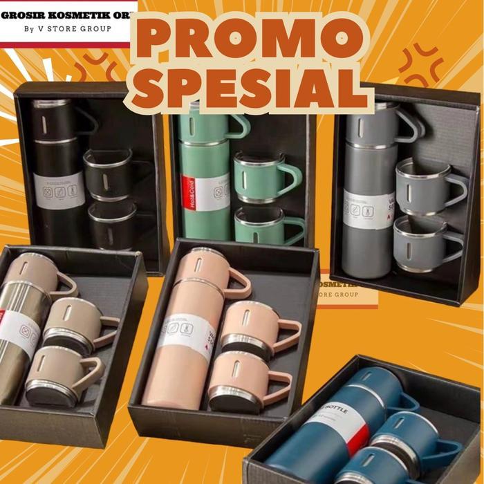 JTTOP" (1SET LENGKAP) THERMOS SULTAN PREMIUM BUSSNIES PLUS CANGKIR SET TERMOS DAN CANGKIR